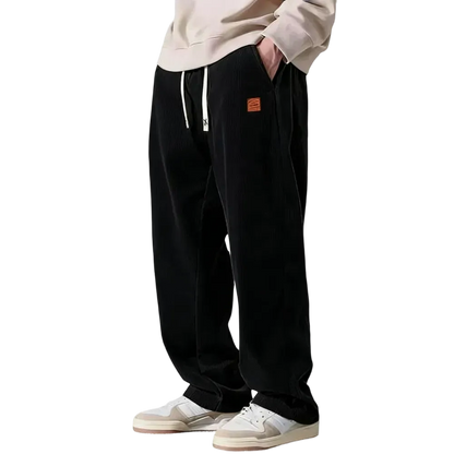 ⚡Men's Corduroy Straight-Leg Sweatpants Autumn New Arrival Loose Fit Wide-Leg Casual Pants⚡