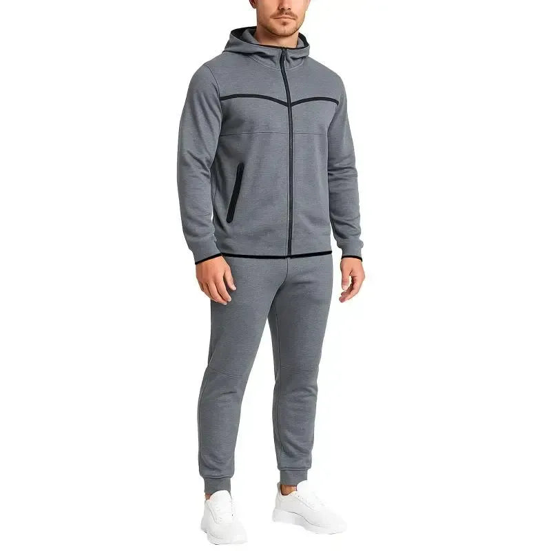 Men's 5-Piece Fleece Zip Hoodie & Jogger Sets