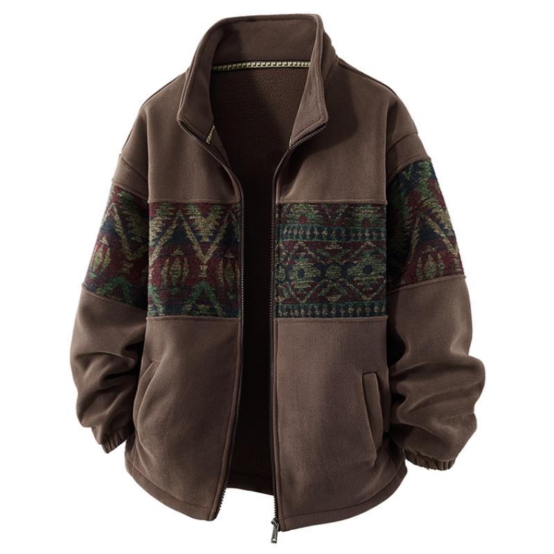 mens-retro-patterned-fleece-lined-cardigan