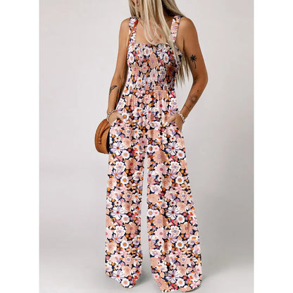 Dokotoo Women's Casual Sleeveless Printed Jumpsuit