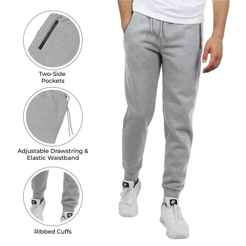 Men's 5-Piece Fleece Zip Hoodie & Jogger Sets
