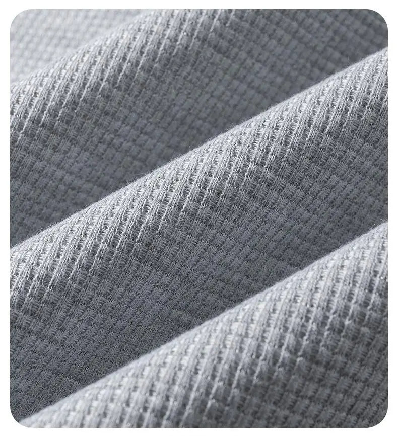Men’s Waffle Knit Color Block Sweatshirt – Relaxed Fit Crewneck Long Sleeve Pullover