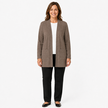 Women's Lightweight Open-Front Longline Cardigan Bundles