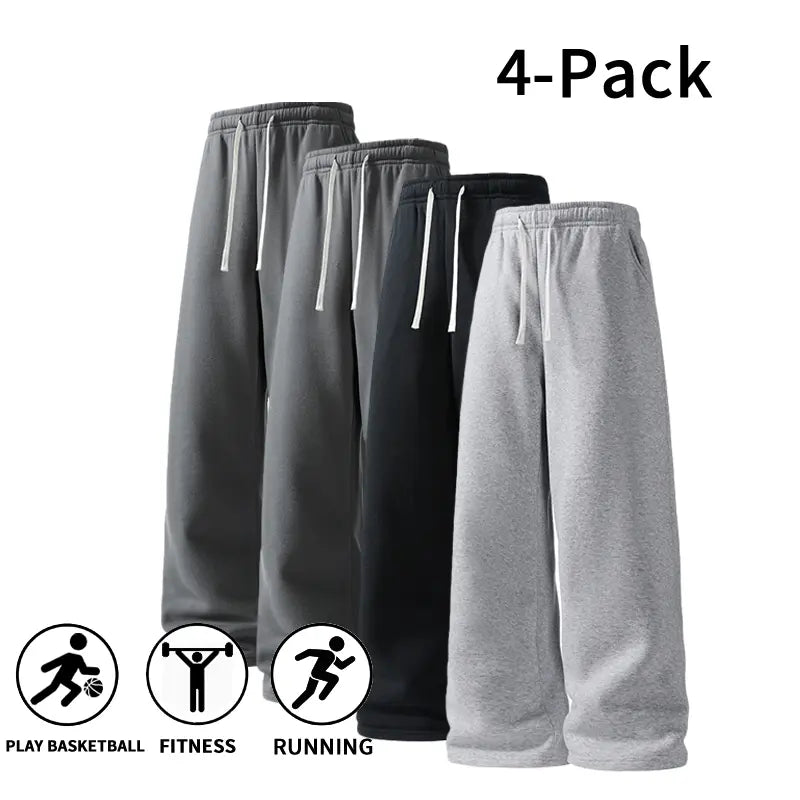 Ultra-Soft Wide-Leg Sweatpants for Men