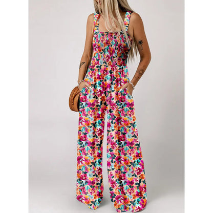 Dokotoo Women's Casual Sleeveless Printed Jumpsuit