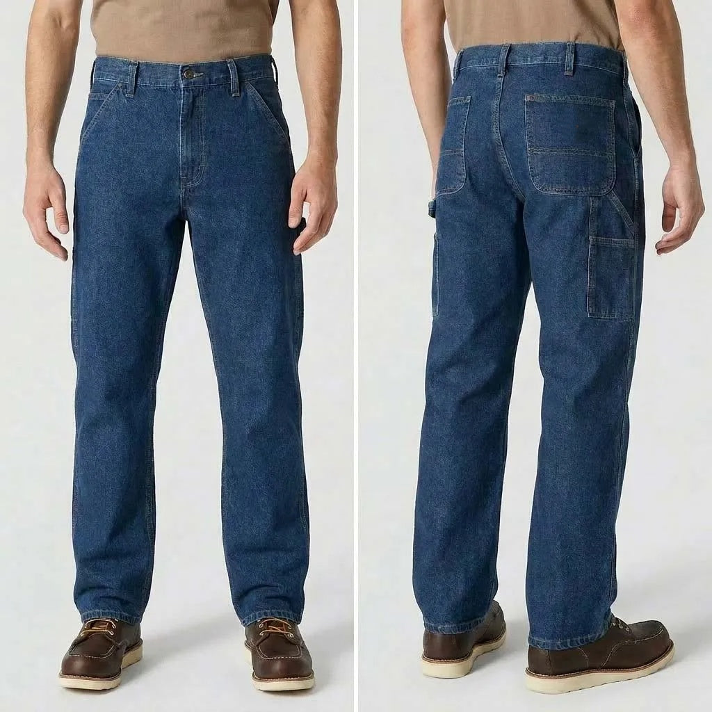 Men's Stretch Relaxed Straight Work Pants