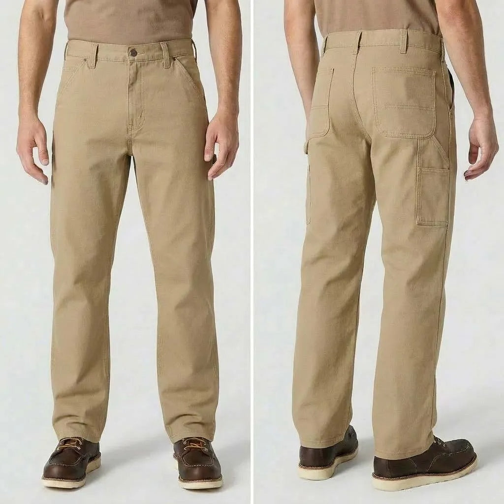 Men's Stretch Relaxed Straight Work Pants