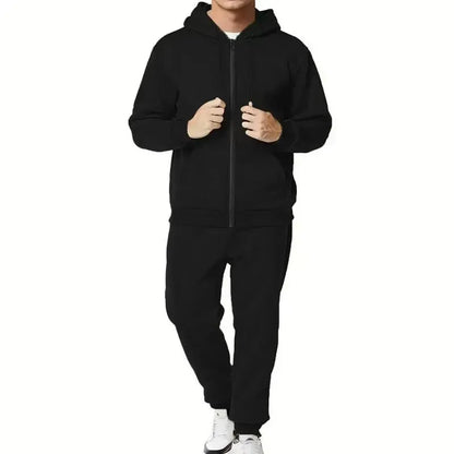 Men's 5-Piece Fleece Zip Hoodie & Jogger Sets