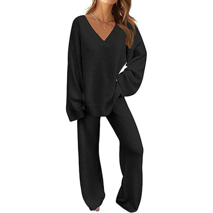 Women's 2-Piece Fleece Matching Set,2 Piece Sets Women
