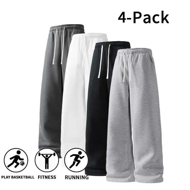 Ultra-Soft Wide-Leg Sweatpants for Men