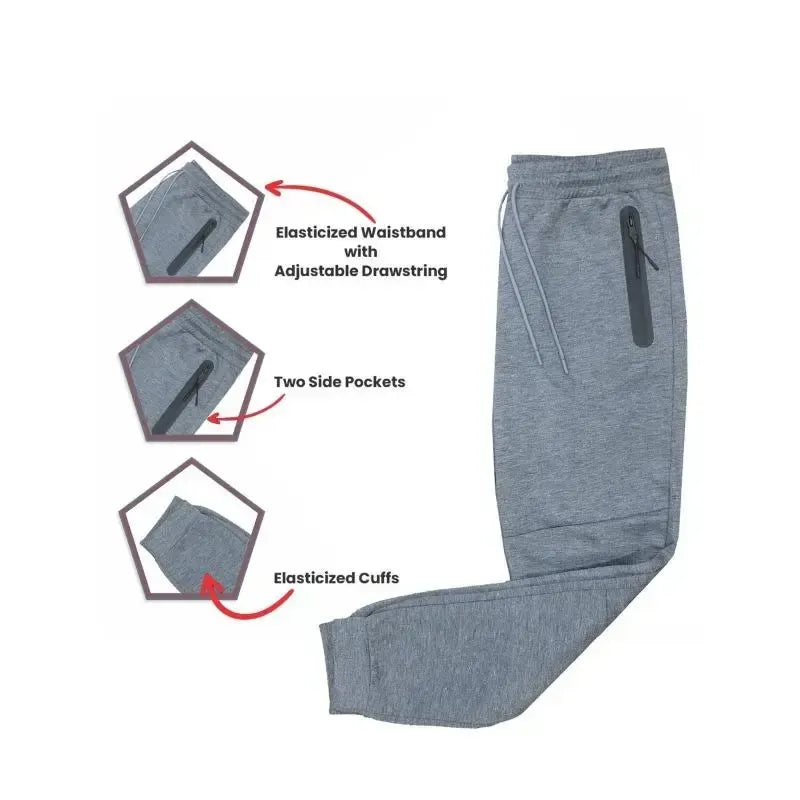 Men's 5-Piece Fleece Zip Hoodie & Jogger Sets