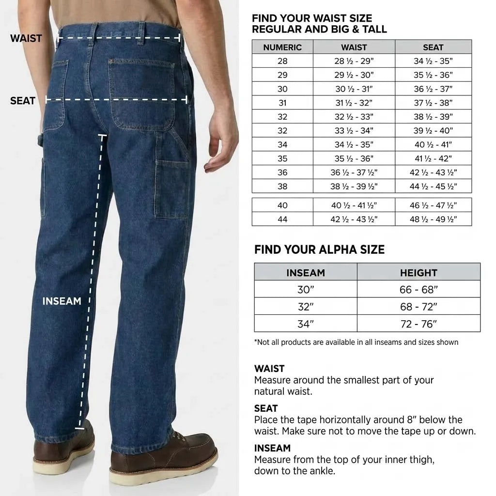 Men's Stretch Relaxed Straight Work Pants