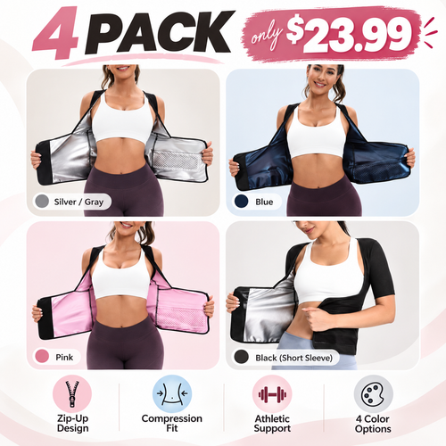 Women's Zip-Up Compression Shapewear Vest - Athletic Active Tops 🏋️‍♀️
