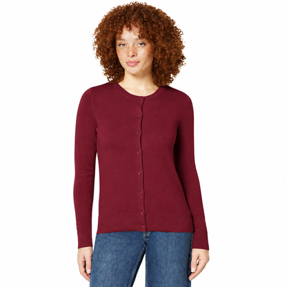 Women's Soft Fine-Knit Button-Front Cardigan Multipacks