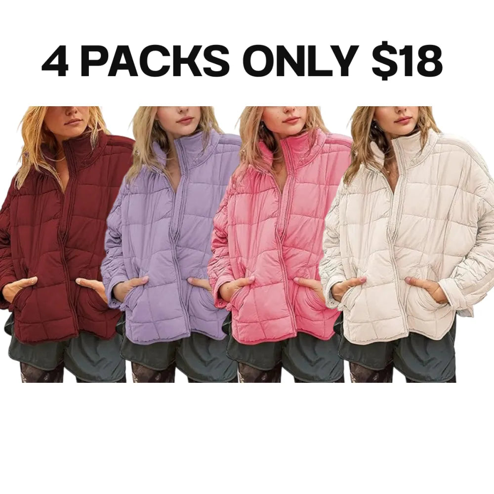 🔥Last Day 95% OFF🔥Women's Lightweight Packable Puffer Jacket