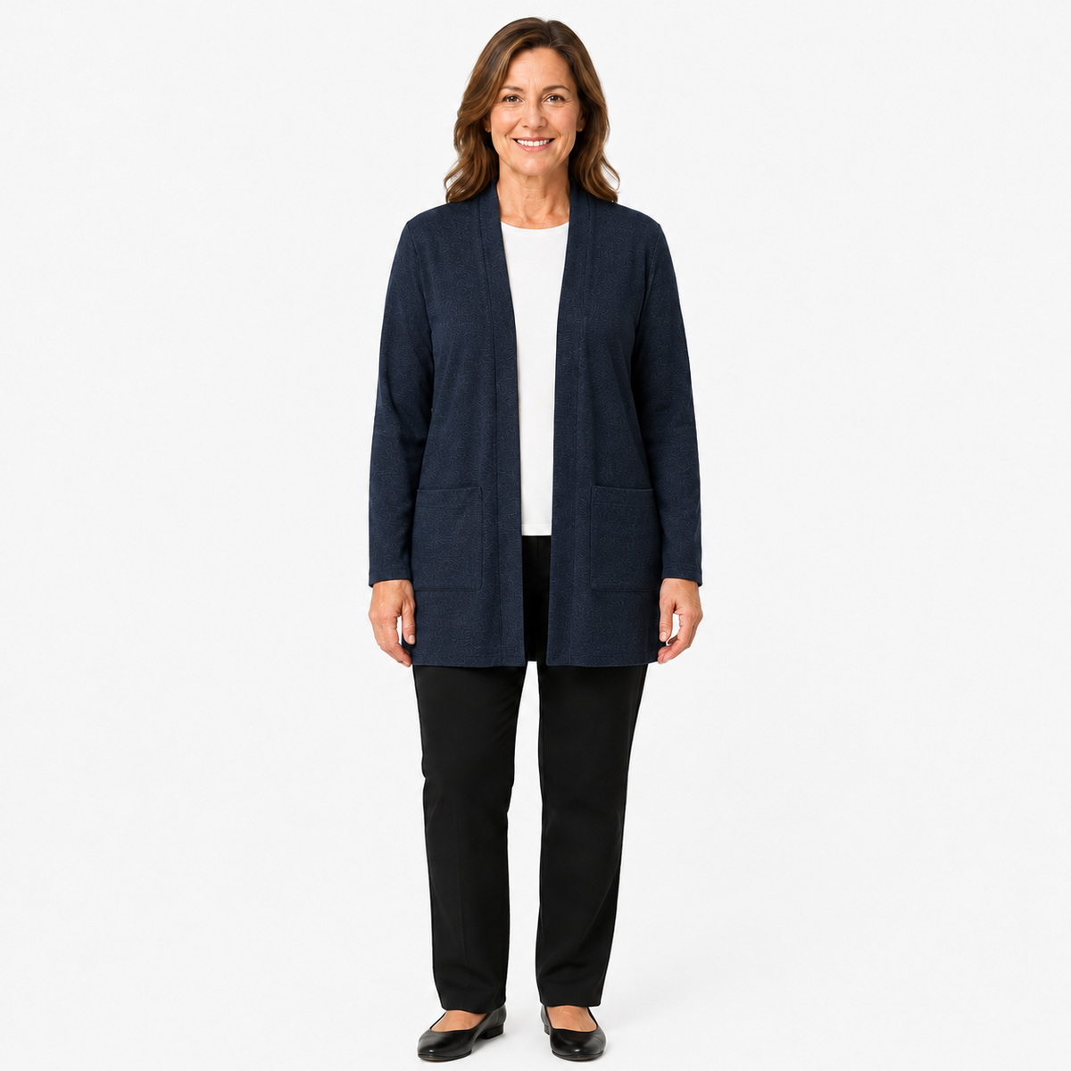 Women's Lightweight Open-Front Longline Cardigan Bundles