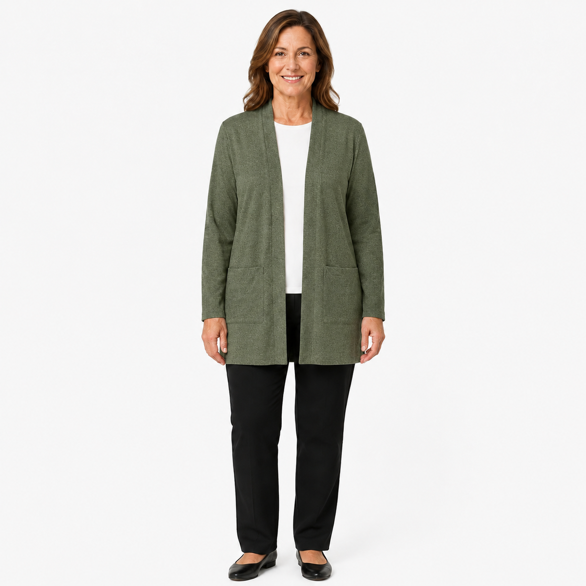 Women's Lightweight Open-Front Longline Cardigan Bundles