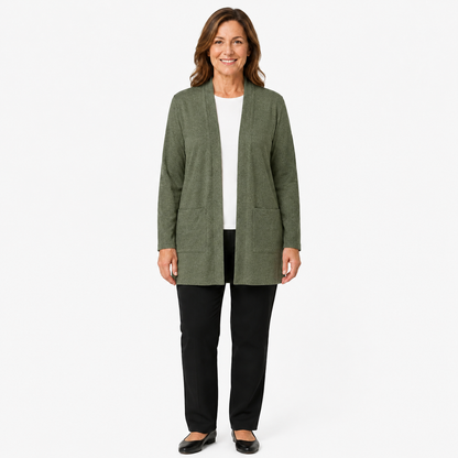 Women's Lightweight Open-Front Longline Cardigan Bundles