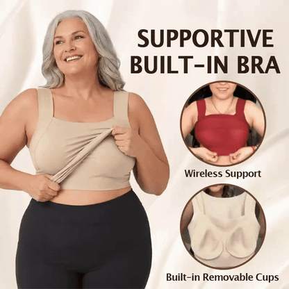 Built-In Comfort Bra Tank Top 💖