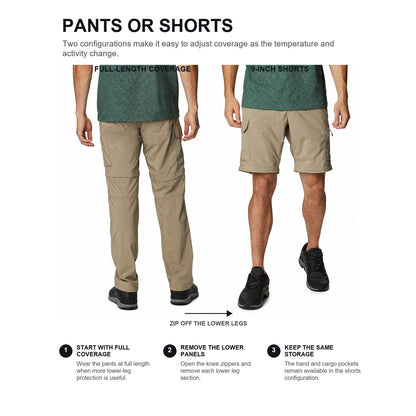 Men's Convertible Stretch Cargo Hiking Pants