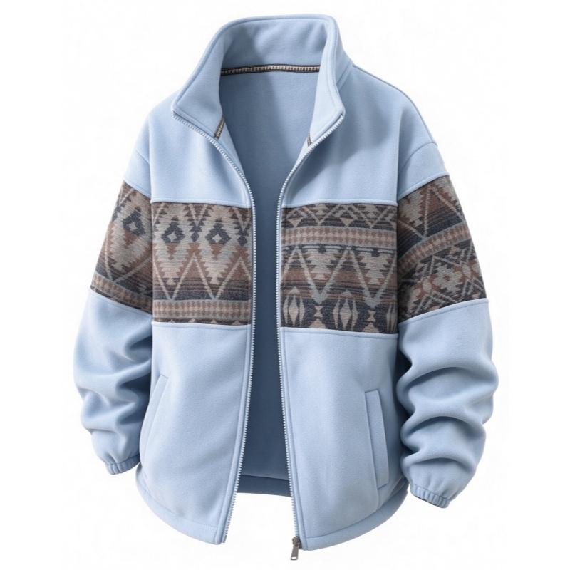 mens-retro-patterned-fleece-lined-cardigan