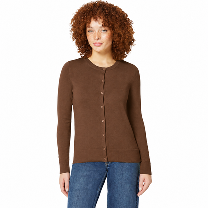 Women's Soft Fine-Knit Button-Front Cardigan Multipacks