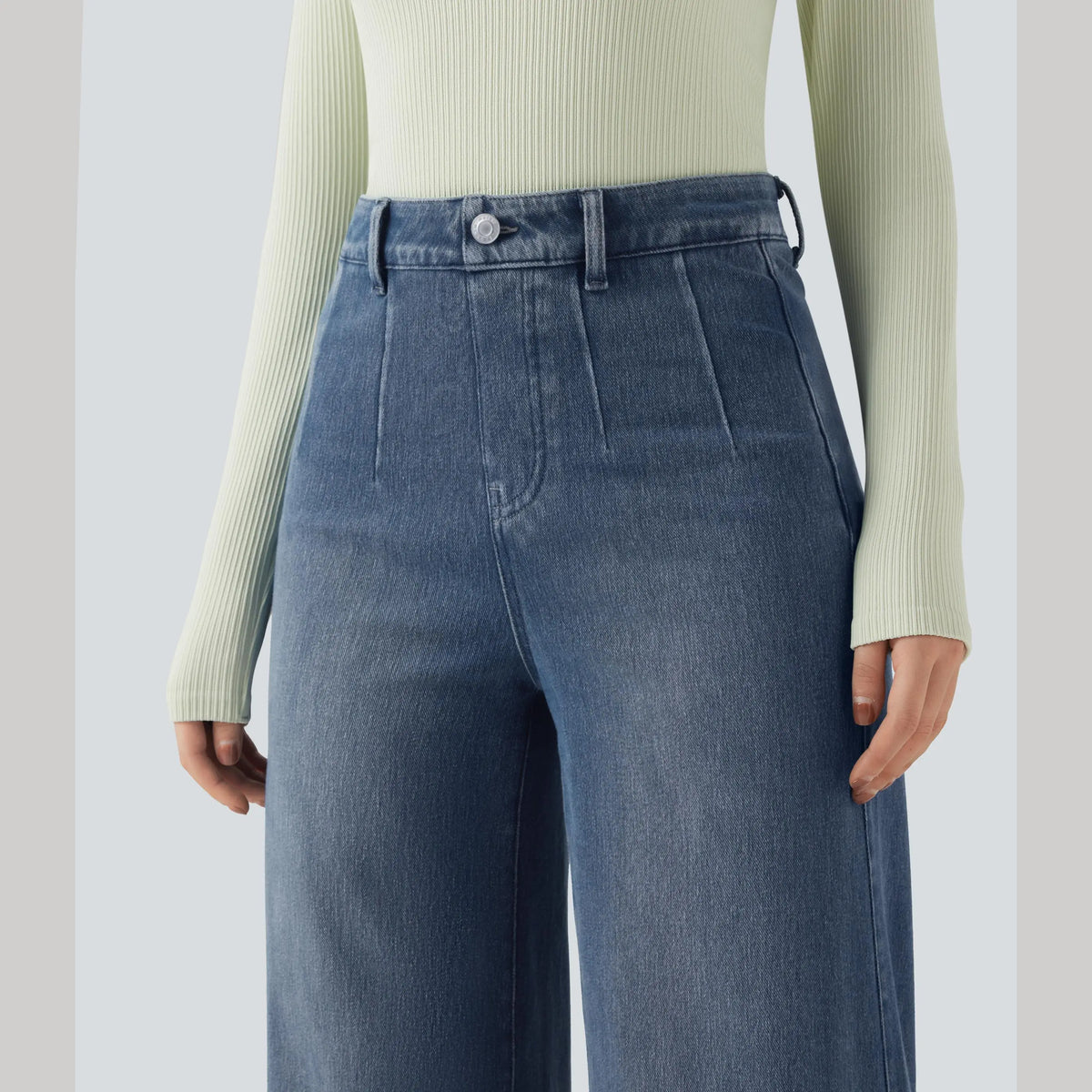 ⏰ TODAY ONLY - High Waisted Tummy Control Wide Leg Jeans