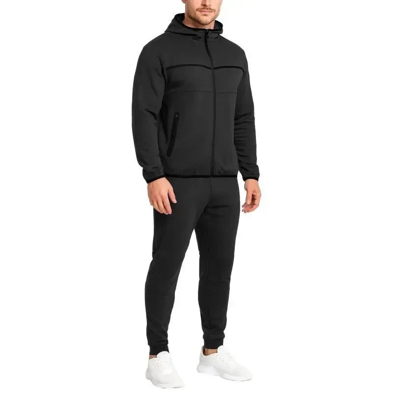 Men's 5-Piece Fleece Zip Hoodie & Jogger Sets