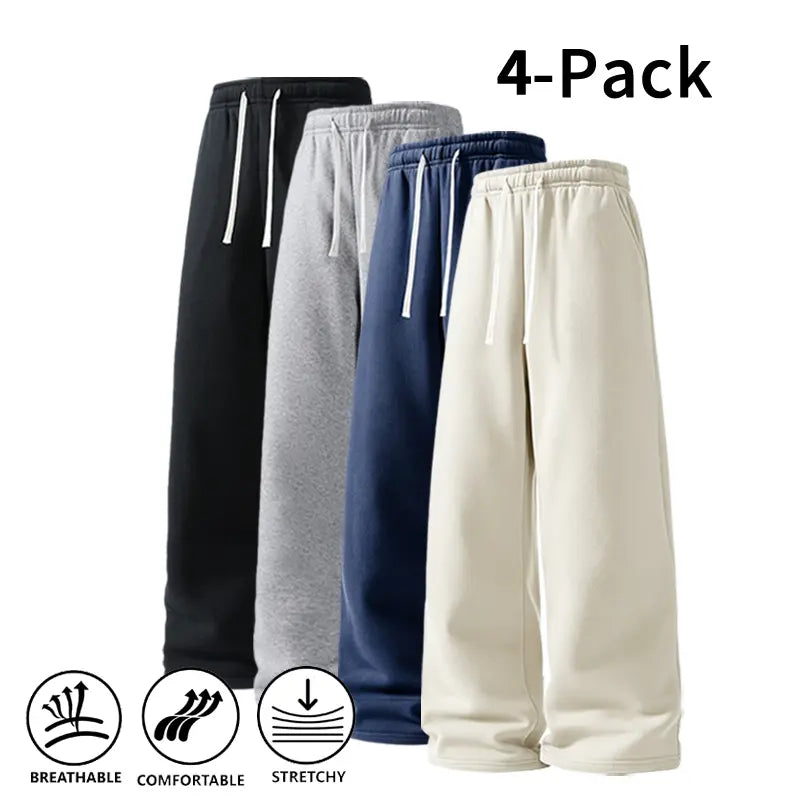 Ultra-Soft Wide-Leg Sweatpants for Men