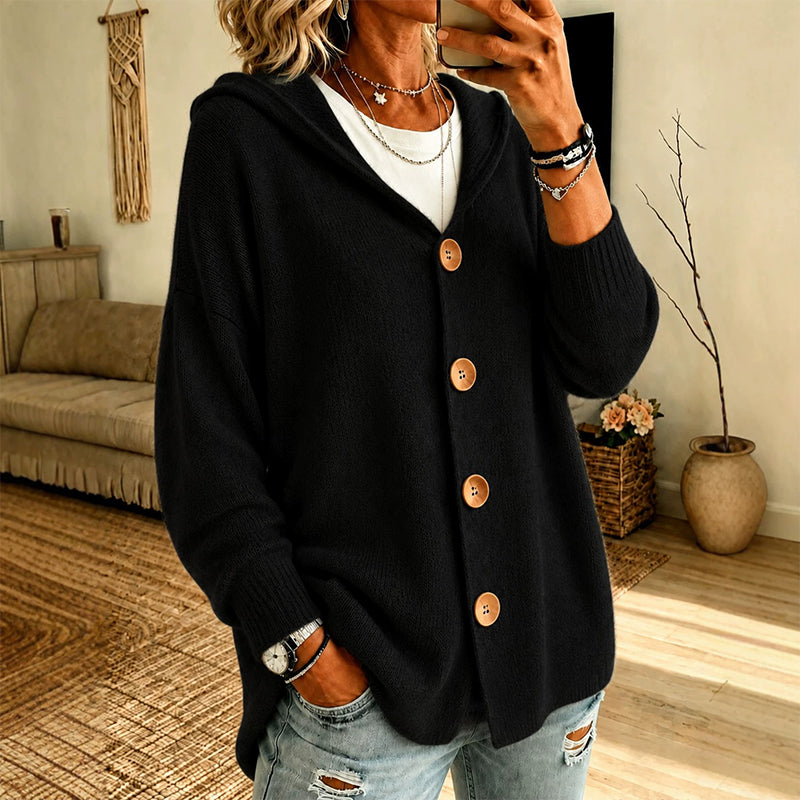 ☁️ Everyday comfort | Women's hooded sweater and cardigan