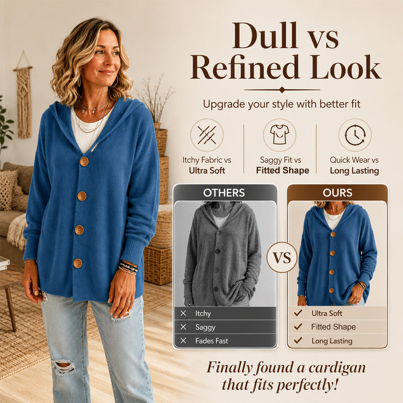 ☁️ Everyday comfort | Women's hooded sweater and cardigan