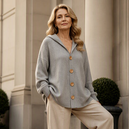 ☁️ Everyday comfort | Women's hooded sweater and cardigan