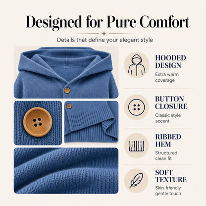 ☁️ Everyday comfort | Women's hooded sweater and cardigan