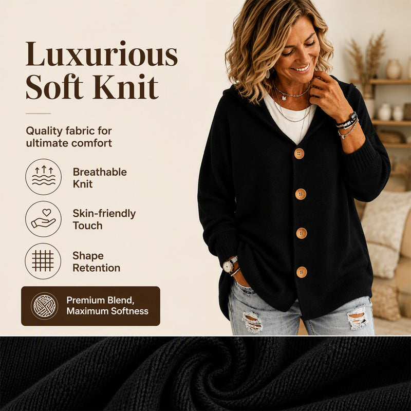 ☁️ Everyday comfort | Women's hooded sweater and cardigan